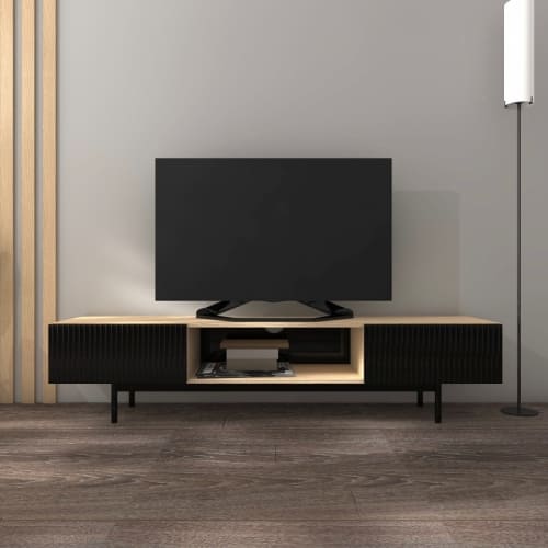 Тумба под телевизор «Модерн»ТГ-01С/Ч Черный