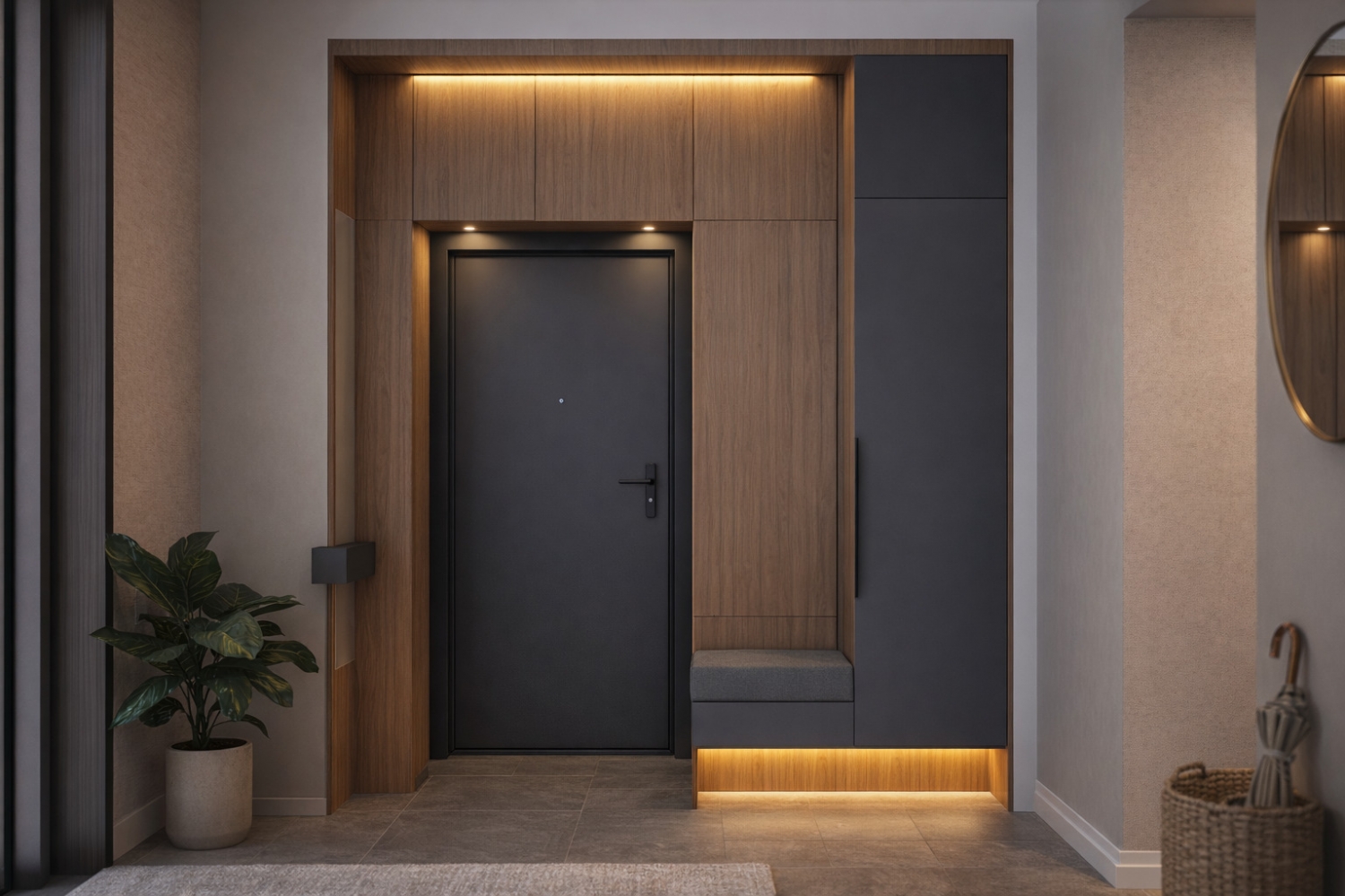 Шкаф в прихожую TSS-039 - фото 1 | «TSS Mebel»